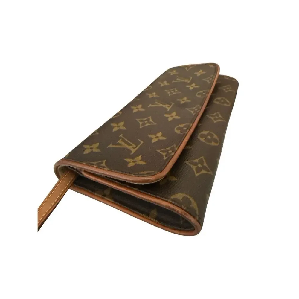 Authentic Louis Vuitton Pochette  Twin GM  Monogram Crossbody Clutch Bag Vintage